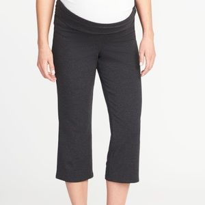 Old Navy maternity crop fold over yoga pants
